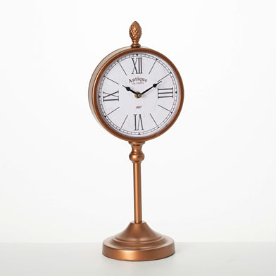 101. Copper Pedestal Desk Clock