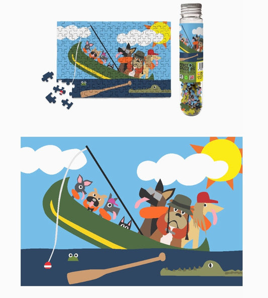 110. Dogs In Canoe Micro Puzzle