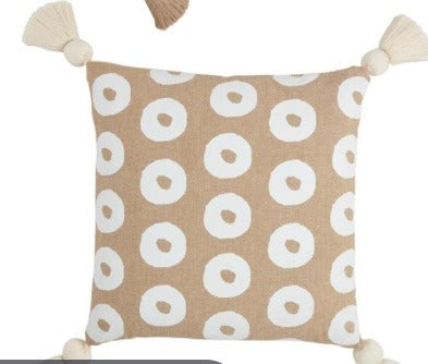 179. Chambray Dotted square Pillow