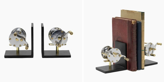 112  Fishing reel book end