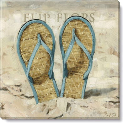 227.  Flip Flop Giclee 5 x 5