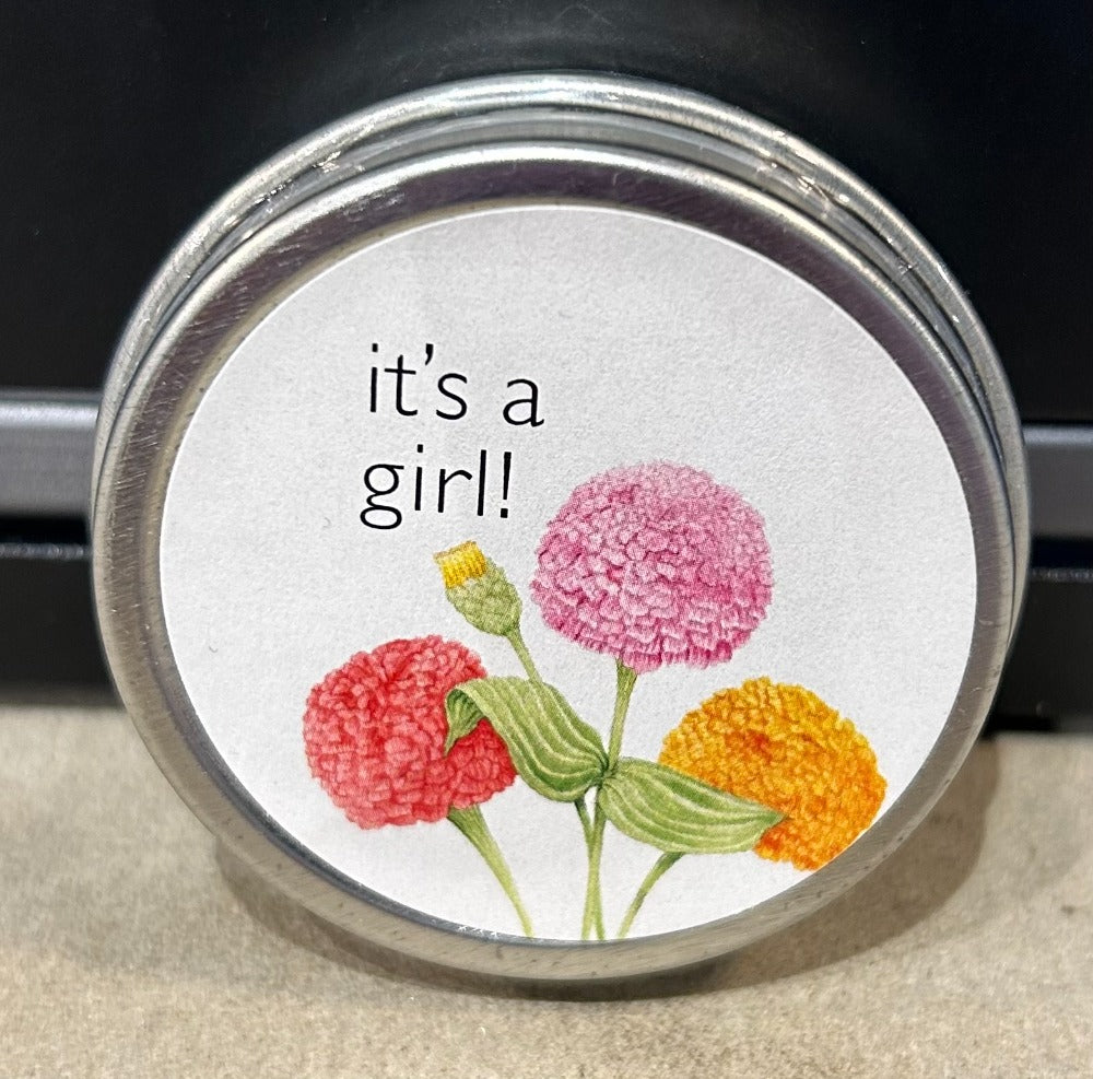 139. Its A Girl Seed Tin