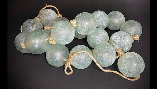 254  Glass Garland Frosted