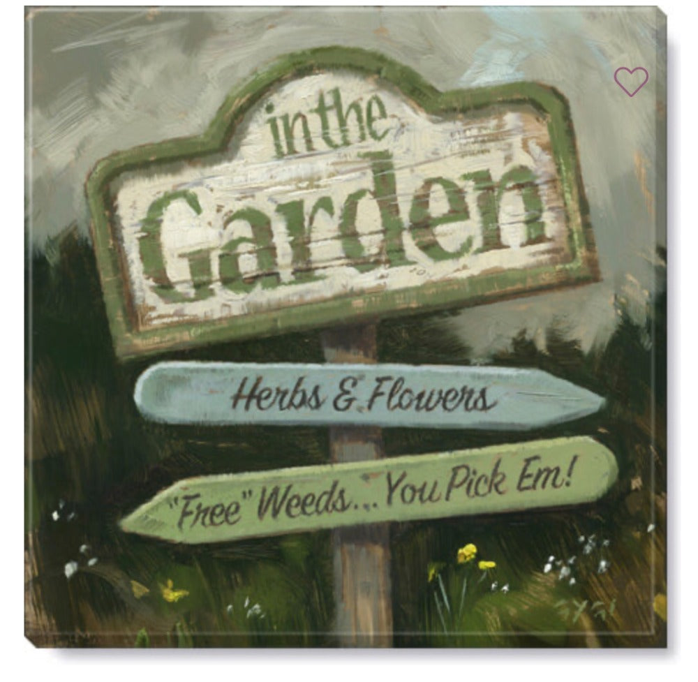 227. Garden Sign Giclee 5 x 5