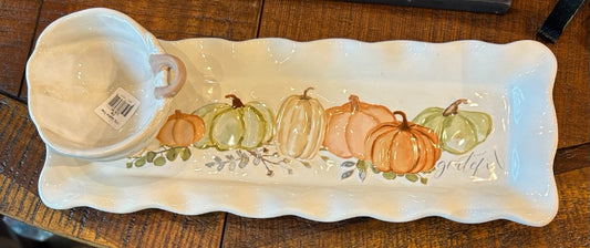 179  Grateful Tray and Dip Cup