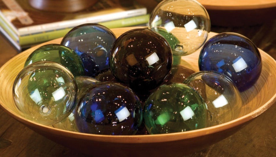 122. Orbs Glass Amber