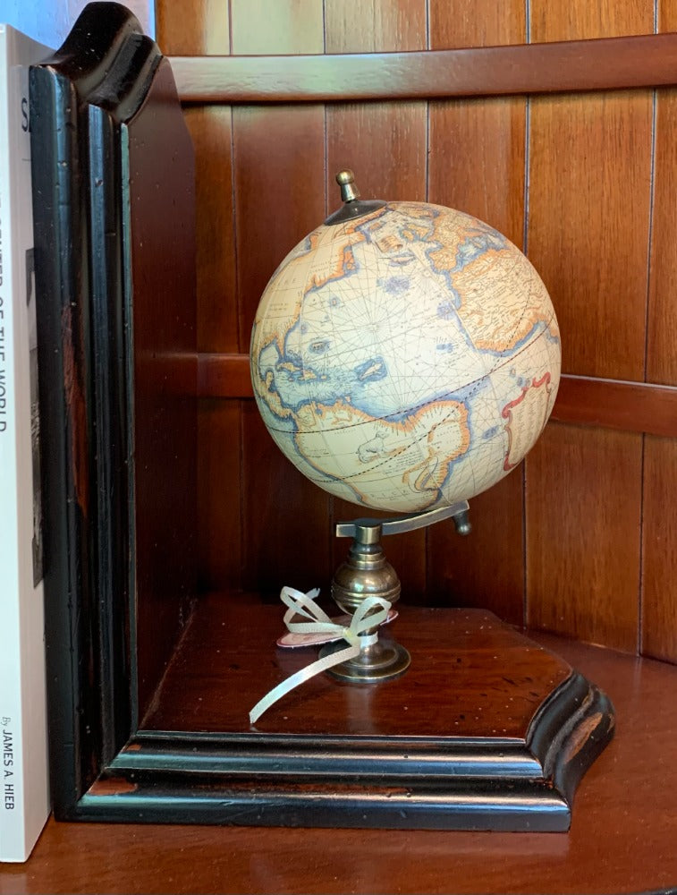 117. Bookends Globe  Pair