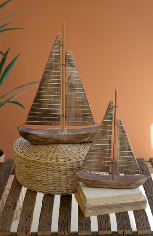 122  Rustic Sailboat Small