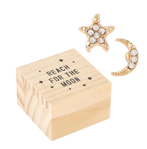 137  Reach for the Moon Earrings