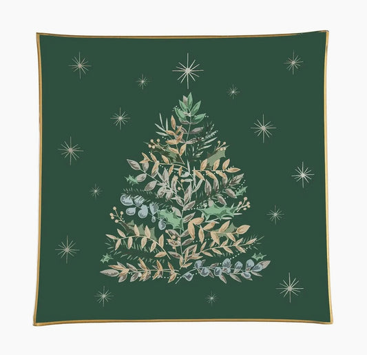 194  Emerald Christmas Tree Tray