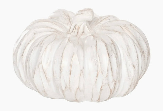 194  White Pumpkin Decorative Figure