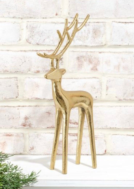 141  Gold Modern Deer 14"