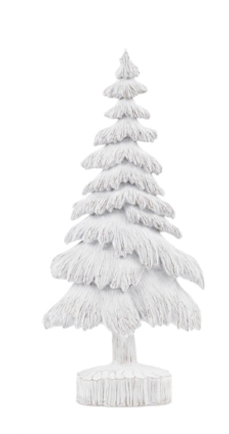 166  White Resin Tree 18.5"