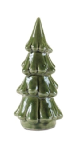 166  Green Ceramic Tree Small