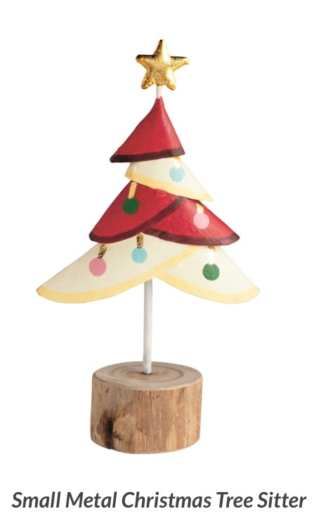 179  Small Metal C'Mas Tree