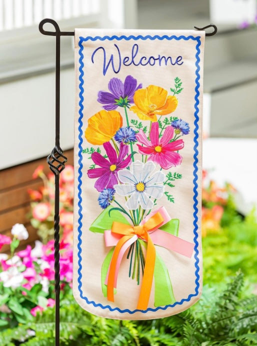 232  Wildflower Garden Flag