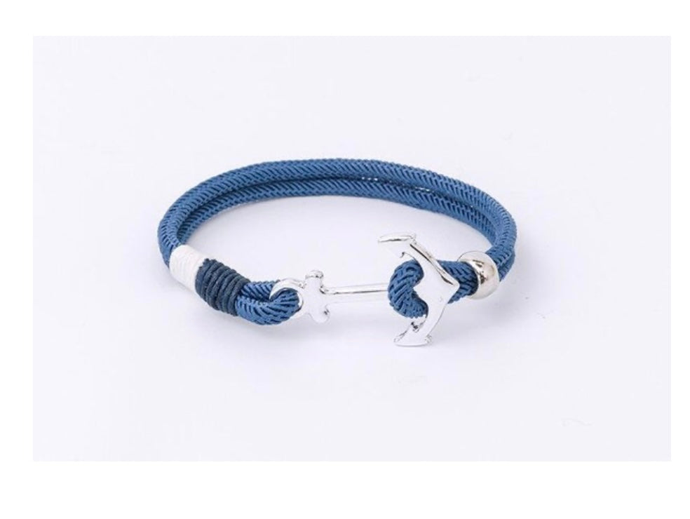 261  Twine Bracelet Blue