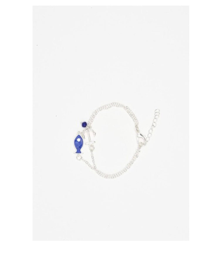 261  Fish & Anchor Bracelet