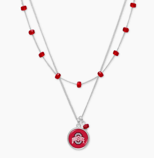 178  OSU Buckeyes Ivy Necklace