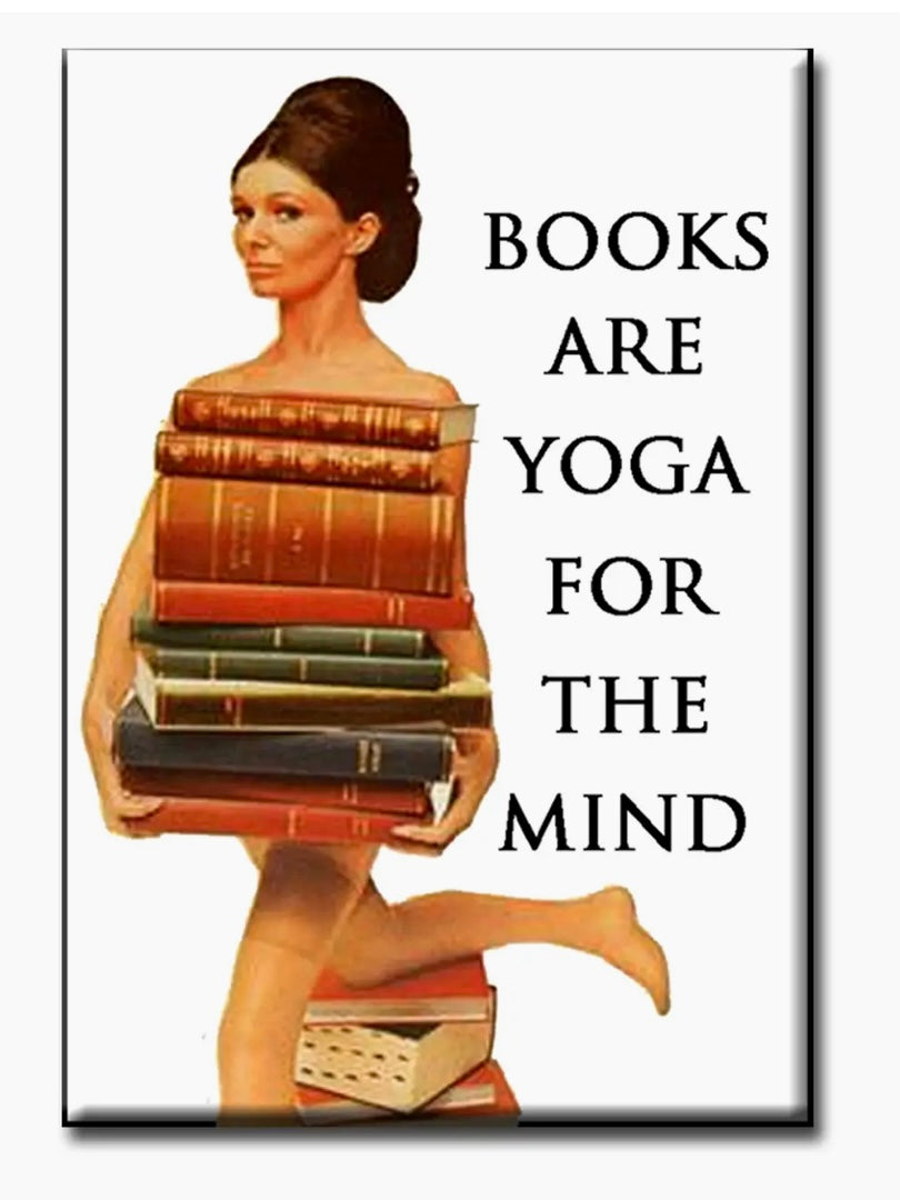 125  Books are Yoga for the MInd Magnet