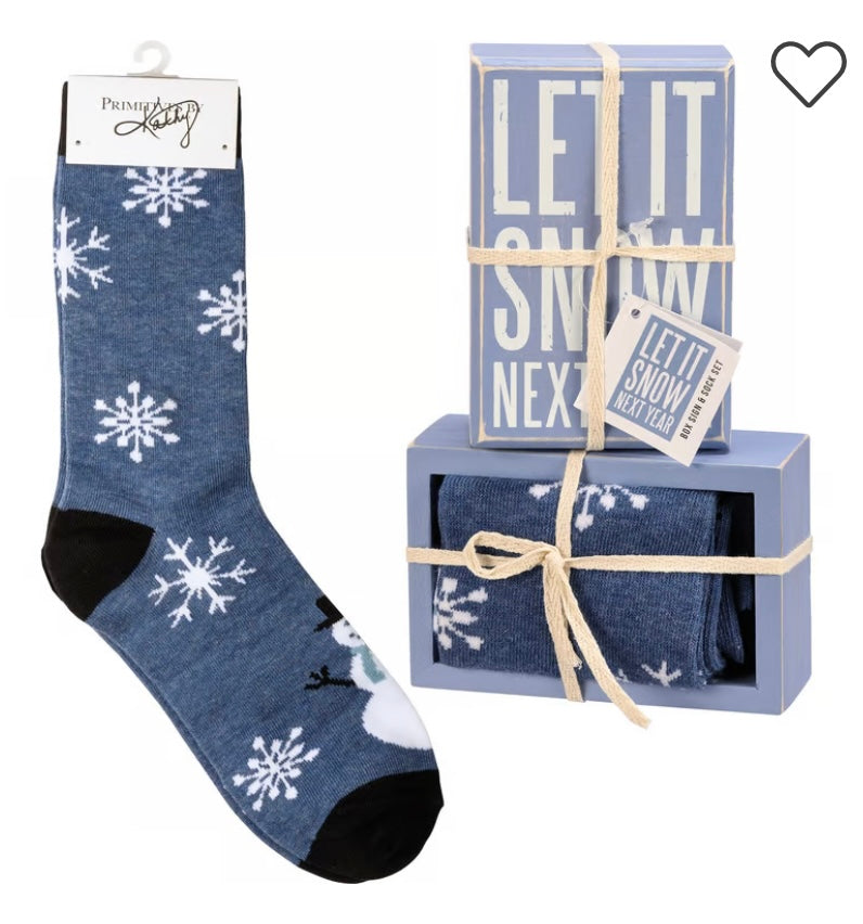 249  Box Sign & Sock Set