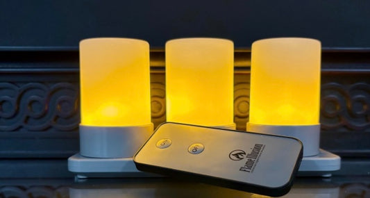 254  Mini Flame Trio with Remote