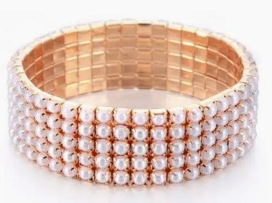 262  Gold Pearl Stretch