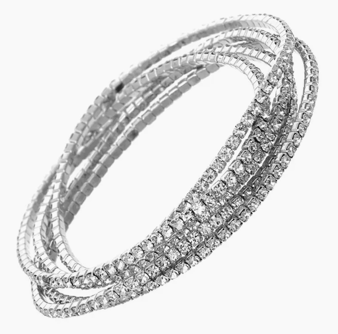 253  Bracelet 5 Line Silver Bracelet