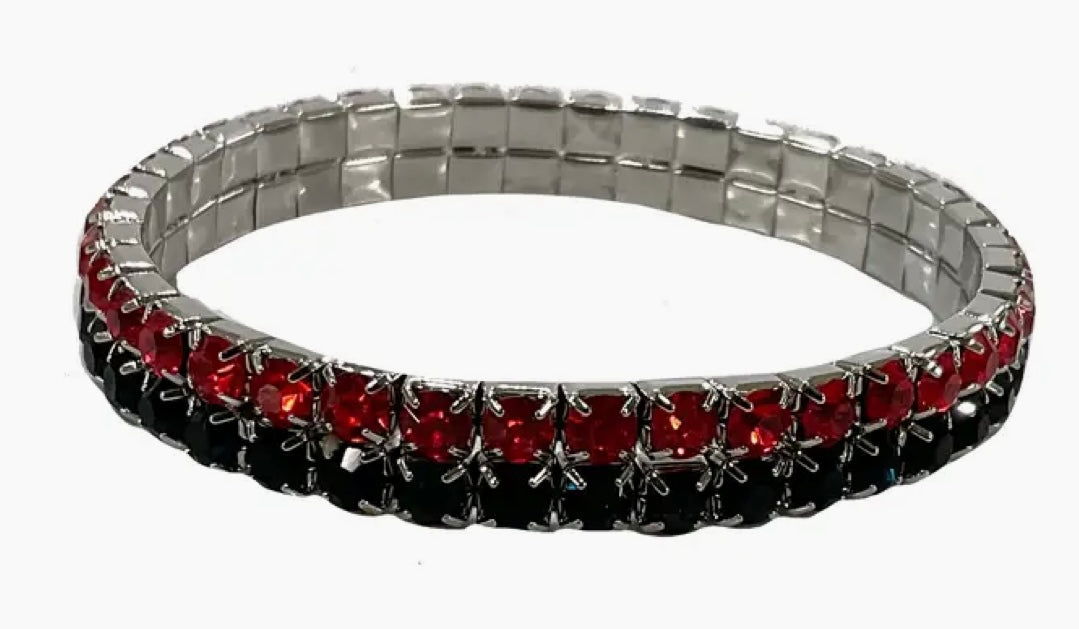 253  Bracelet Red/Blk