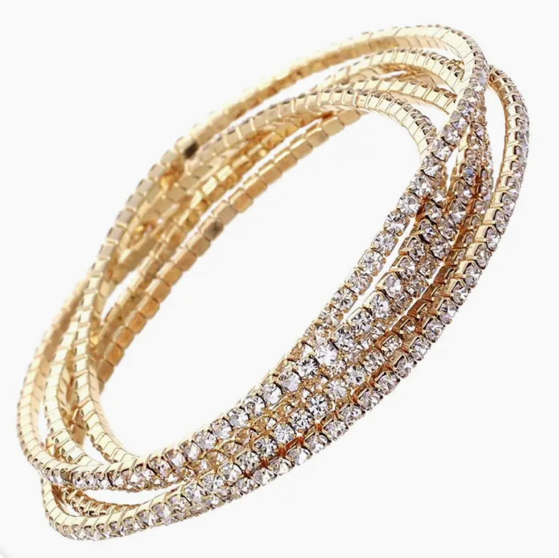 253  Bracelet 5 line Gold
