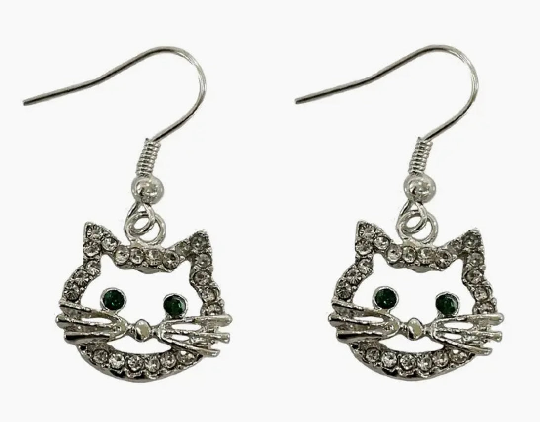 253  Cat Face Earrings