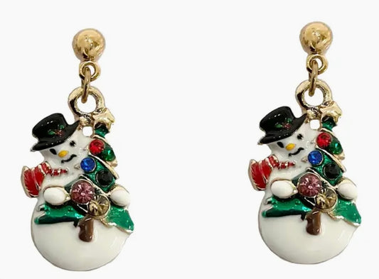 253 Snowman Earrings