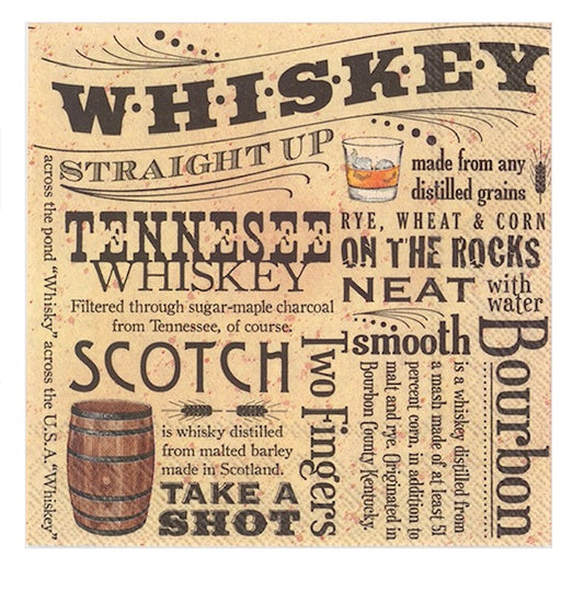 182  Whiskey Sayings Napkins