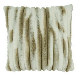 174  Faux Fir Pillow - Tan