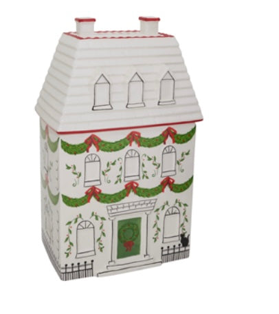174  Holiday Village Cookie Jar