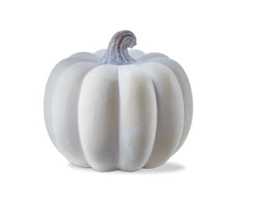 187  White Ceramic Pumpkin