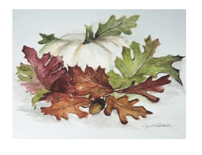 159  White Pumpkin note cards