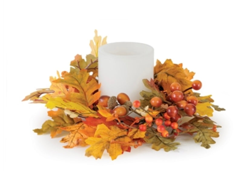 161  Mixed Fall Pumpkin Candle Ring