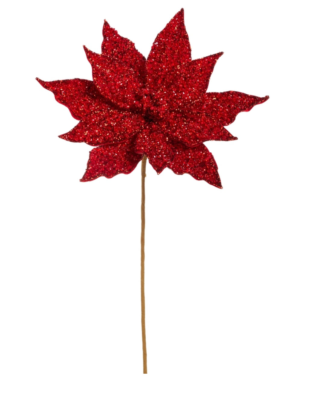 159  Red Jeweled Poinsettia