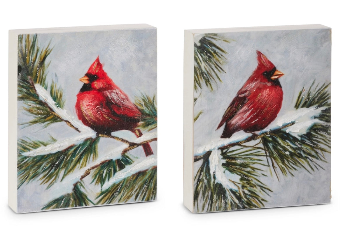149  Cardinal on Pine Block