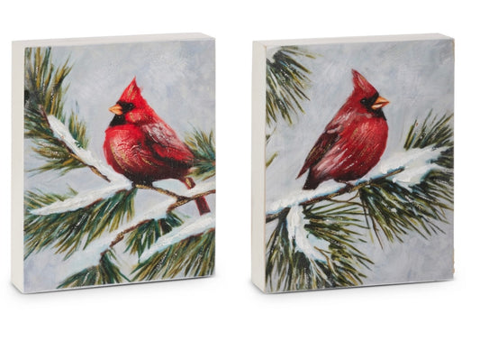 149  Cardinal on Pine Block