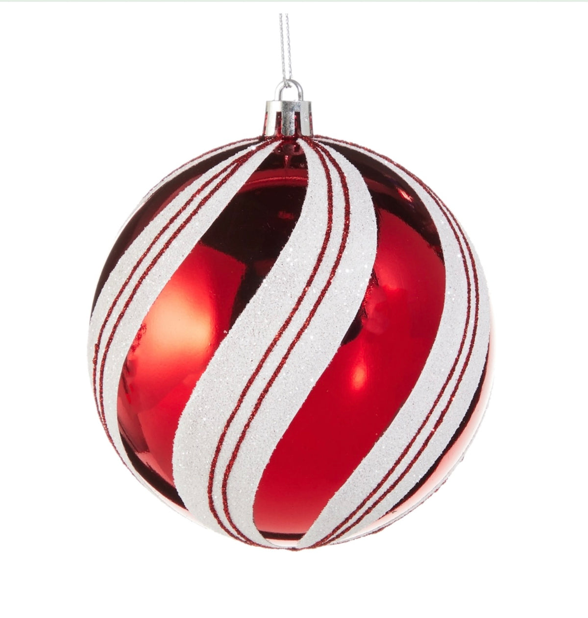 159  Red Candy Cane Stripe Ornament