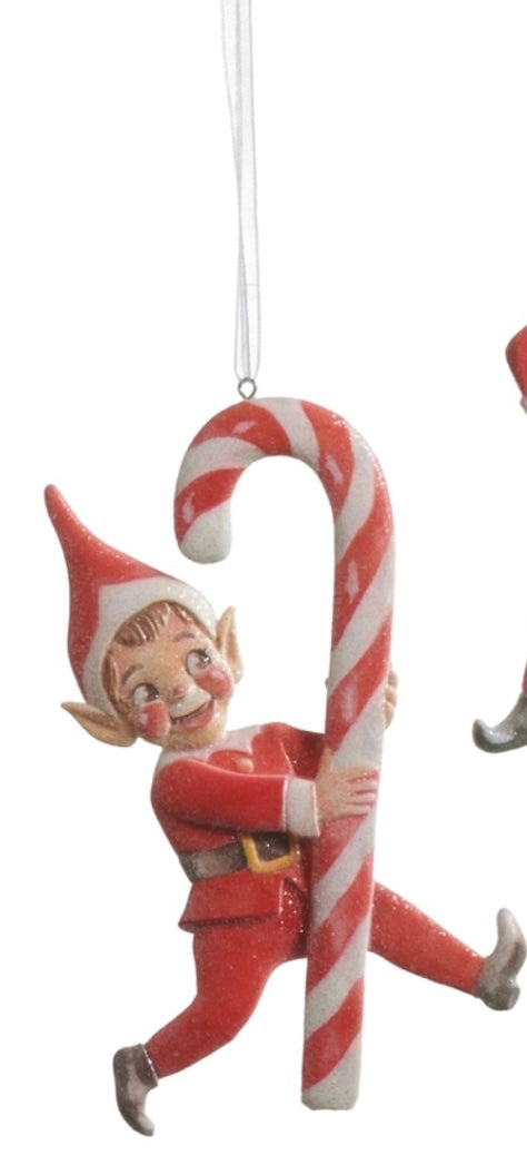 149  Elf Candy Cane Ornament