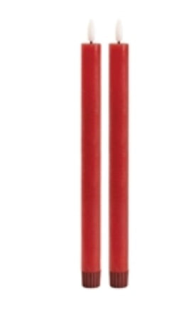 166  Red Battery Candle S/2 11              '