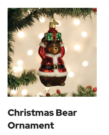 237  Christmas Bear Ornament