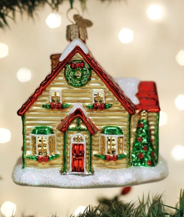 237  Christmas Cottage Ornament