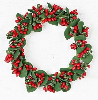 245  Pip Berry Candle Ring 6"