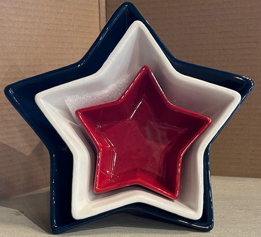 182 S/3 Nesting Star Bowls