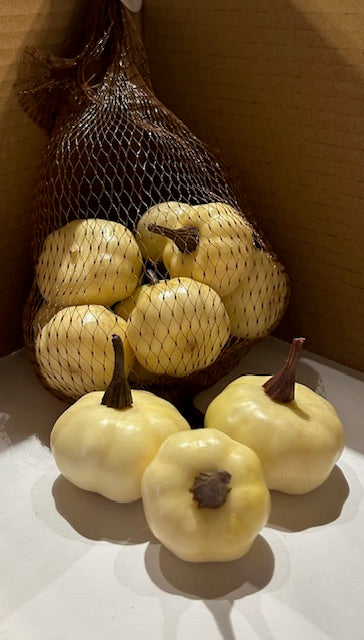 186. White Pumpkin Bowl Filler