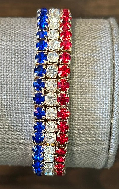 204  Americana Stretch Bracelet S/3